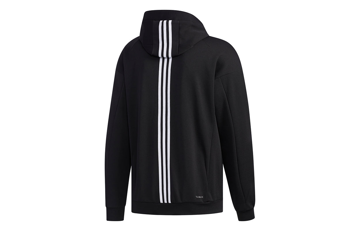 adidas Id Sweat Hd Casual Sports Jacket Men s Black ED1948