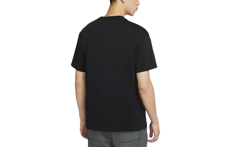 Nike Sportswear logo Printing Cozy Round Neck Short Sleeve Black CZ4662-010