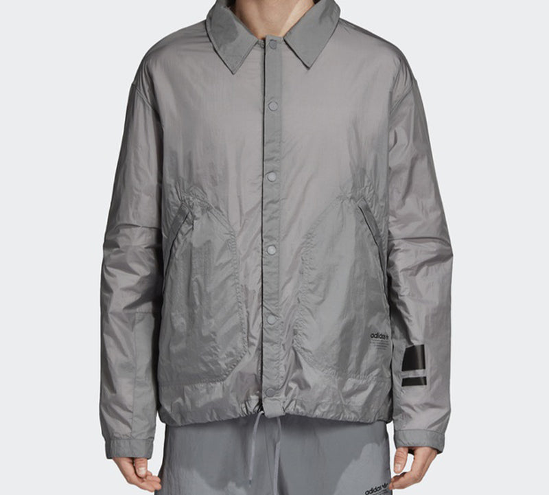 adidas originals Nmd Webbing Logo Coach Jacket Gray CV5820