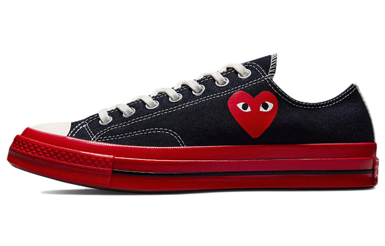 Converse x COMME des GARCONS PLAY Chuck 70 Low 'Black Red' A01795C