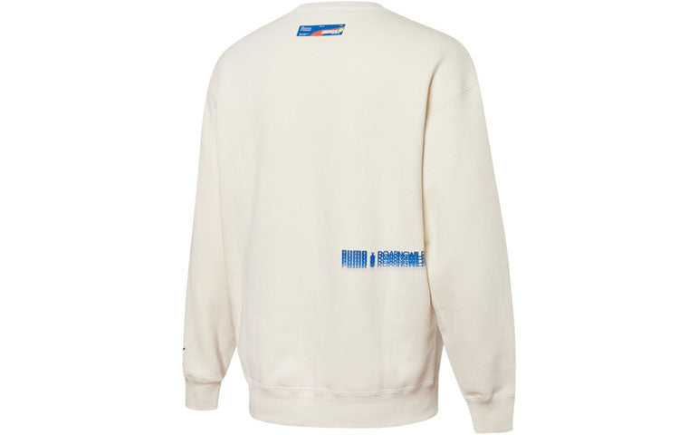 PUMA X Roaringwild Pocket Crew Neck Sweatshirt 'White Blue' 532596-73