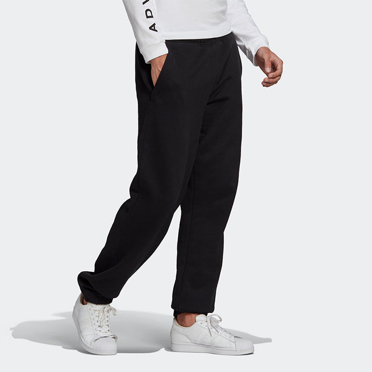 adidas originals Running Training Stay Warm Lacing Casual Sports Pants Black GN2334