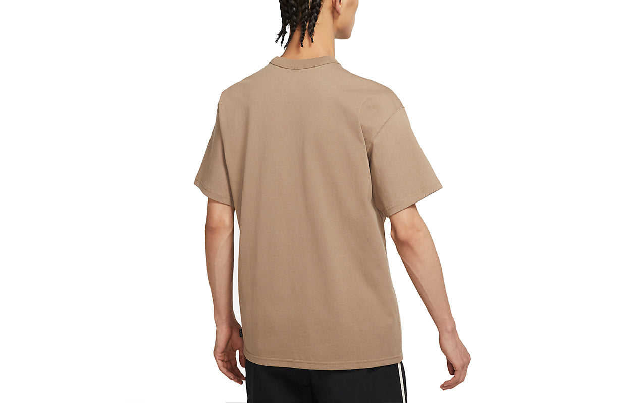 Nike Sportswear Essential Pocket Embroidered logo Short Sleeve Brown DB3250-208