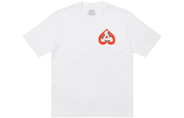 PALACE Heart Shape Tri-FERg Pattern Short Sleeve Unisex White P20TS105