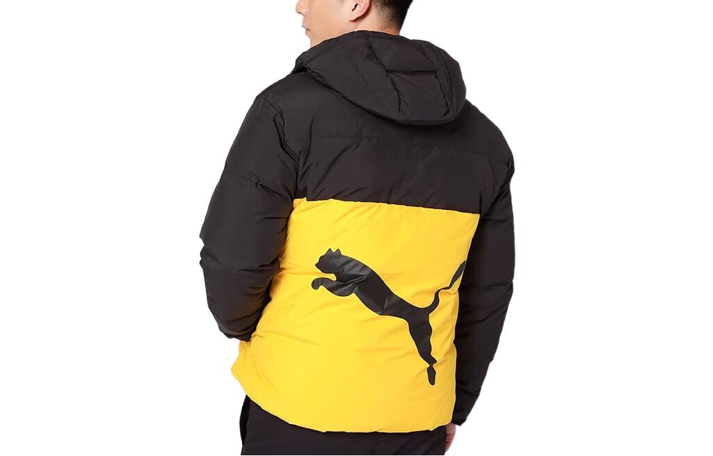 PUMA Logo Puffer Down Jacket 'Yellow' 534502-01