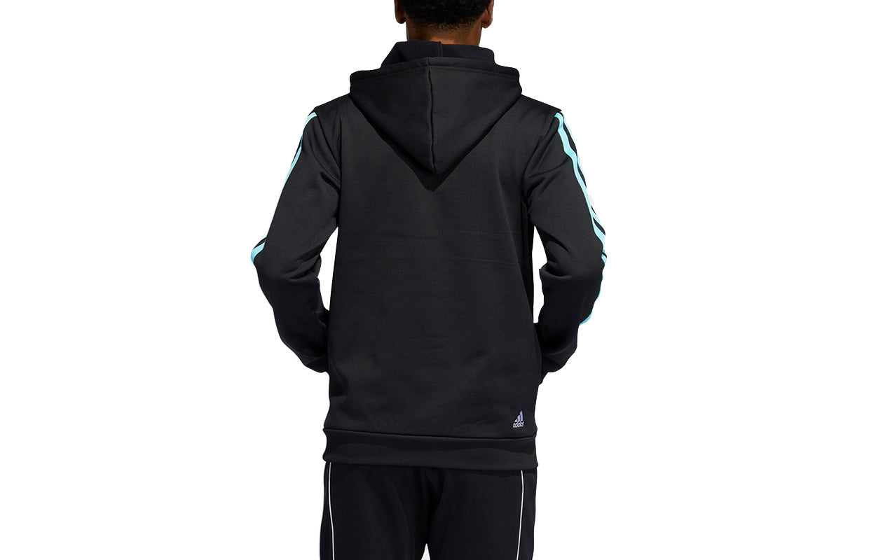 Men's adidas Trae Avatar Trae Young Contrasting Colors Stripe Basketball Sports Black HB3125
