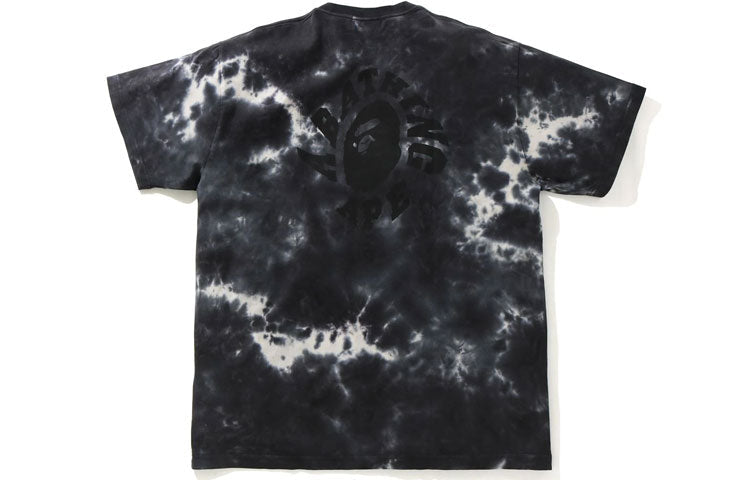 A Bathing Ape Tie Dye Loose Short Sleeve Tee 'Black' 1H30-109-014