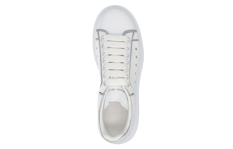 Alexander McQueen Oversized Sneaker 'White Silver Holo' 645868WIBNV9989