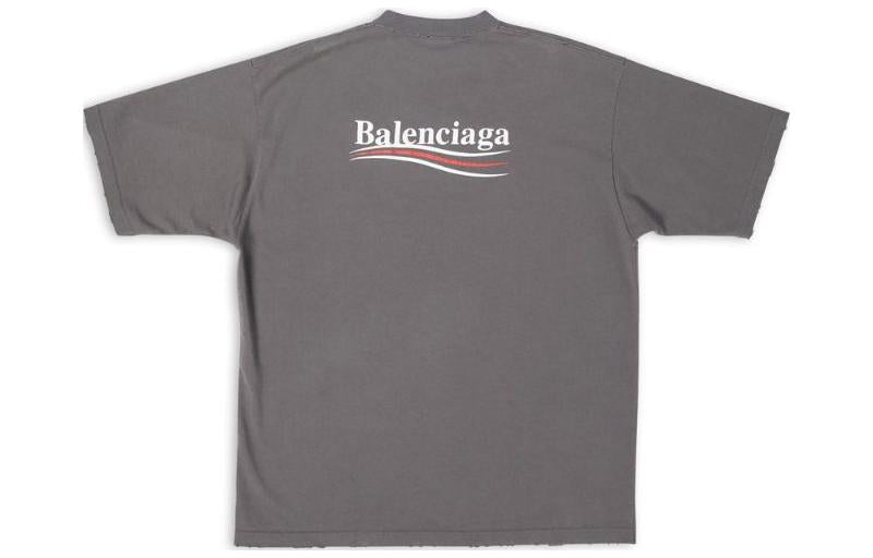 Balenciaga Political Campaign T-Shirt 'Grey' 641675TNVG51227