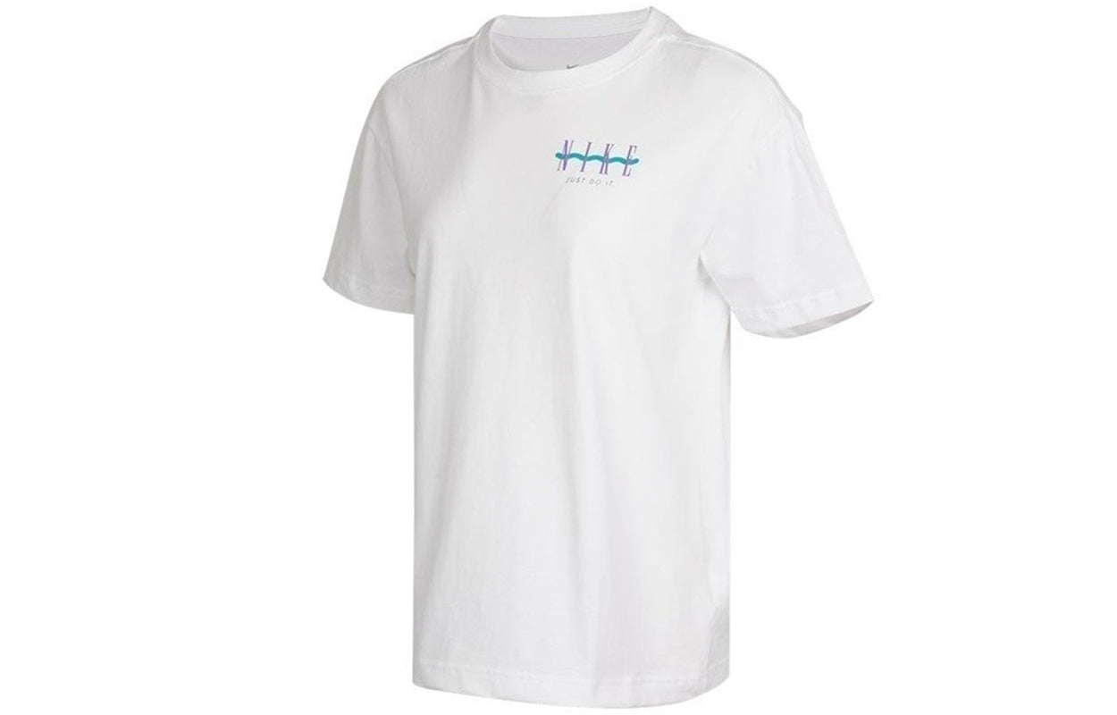 (WMNS) Nike Nsw Tee Boy Vintage Sports Fitness Training Breathable Short Sleeve White T-Shirt DD1480-100