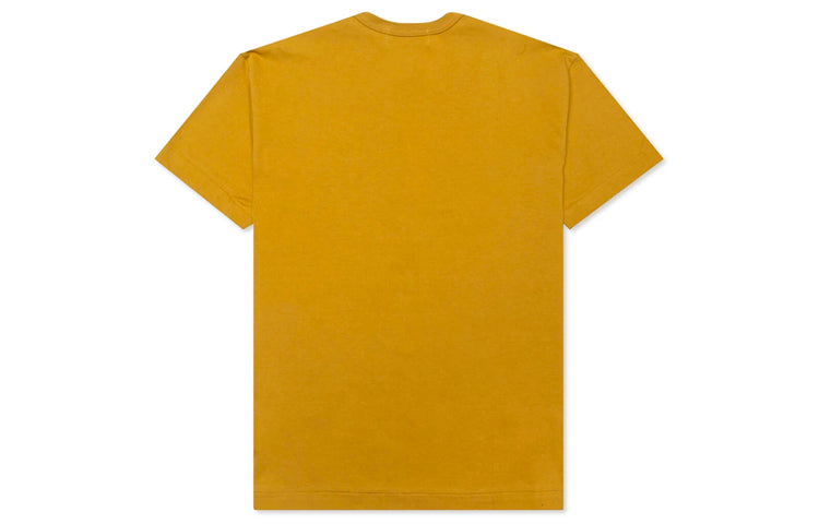 COMME des GARCONS PLAY Mini Heart Logo Tee 'Mustard Yellow' AZ-T214-051-5