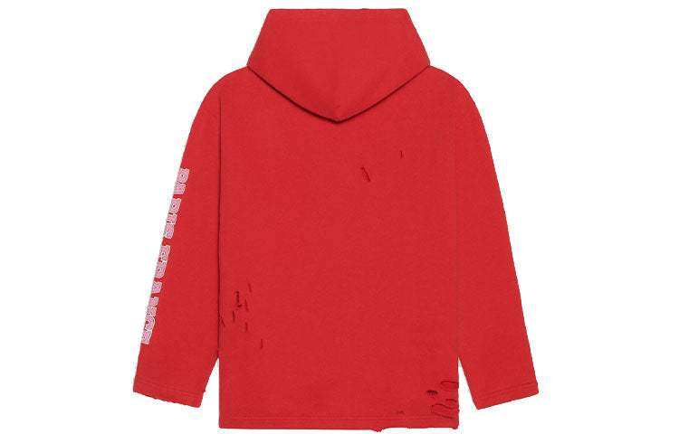 Balenciaga Maison Balenciaga Cropped Hoodie 'Cardi Red' 670946-TLVJ3-6441