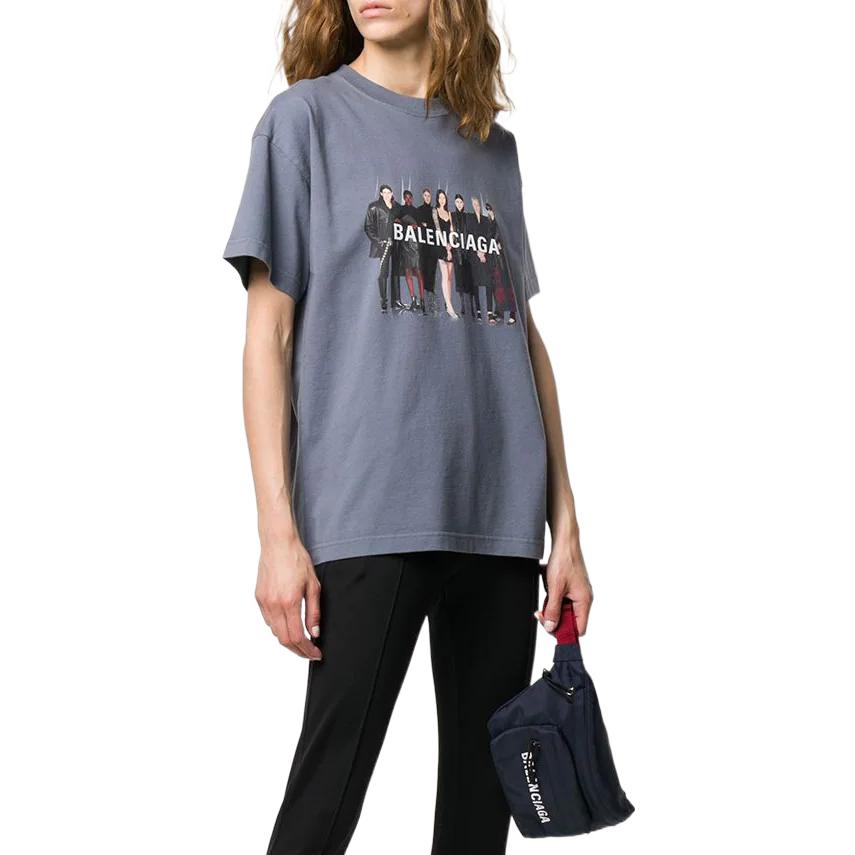 Balenciaga Real Balenciaga T-shirt 'Grey' 620969TIV471404