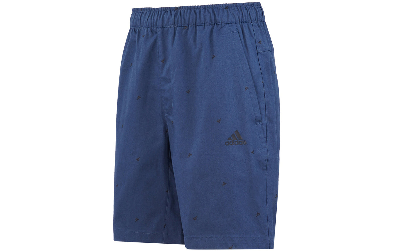 adidas Fi Short Aop Logo Printing Athleisure Casual Sports Shorts Navy Blue GP0946