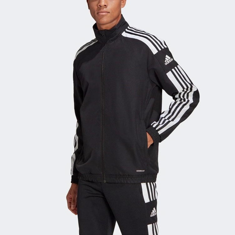 adidas MENS Football Stand Collar Jacket Black GK9549