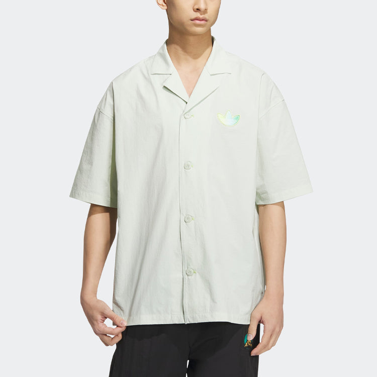 adidas Originals Short Sleeve Shirt 'Linen Green' IK8625