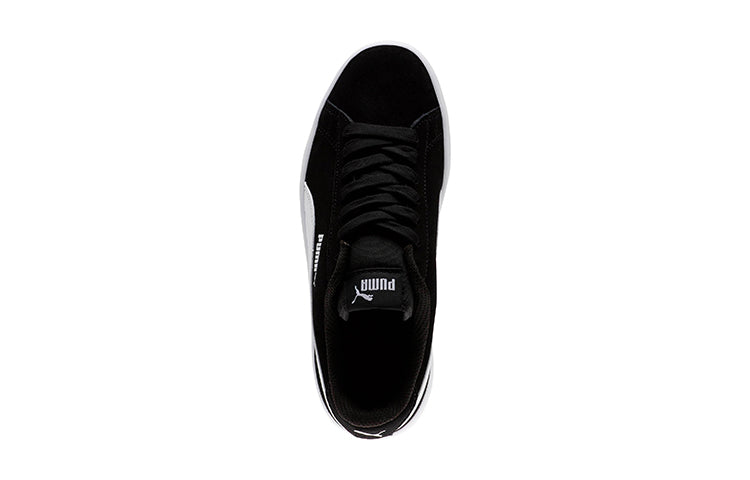 PUMA Smash V2 Suede Jr White/Black 365176-01