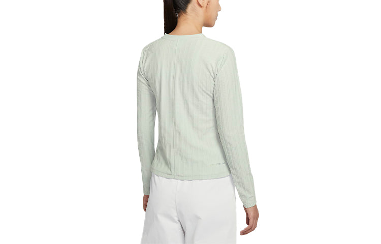 (WMNS) Nike Sportswear Dri-FIT Adv Tech Pack Quick Dry Knitting Round-neck Sweateshirt Grey/Green Graygreen DM6165-034