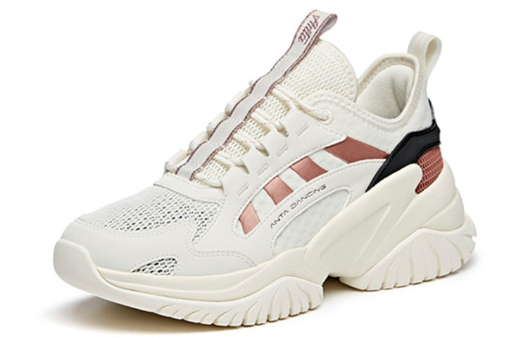 (WMNS) ANTA Training Series Sneakers 'White Brown Black' 122027758-1