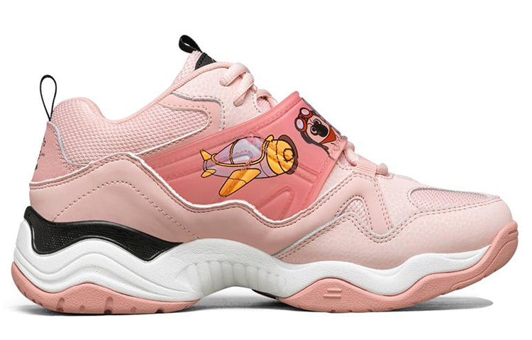 (WMNS) Skechers D'Lites Train Low-Top Running Shoes Pink/Red 66666276-PNK
