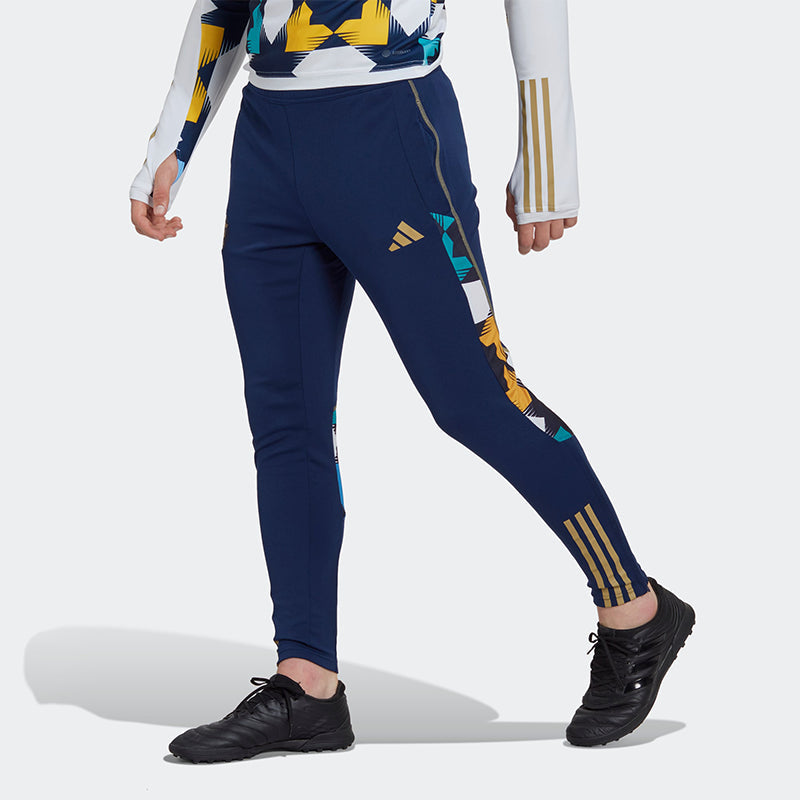 adidas Stripe  Zipper Bundle Feet Sports Pants  Men's Navy Blue HF1462