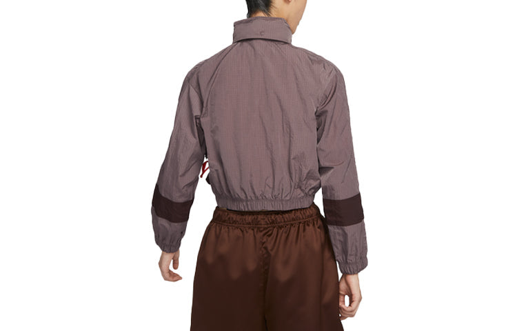 (WMNS) Nike AS NSW City Utility Woven Jacket 'Burgundy' DV8035-291