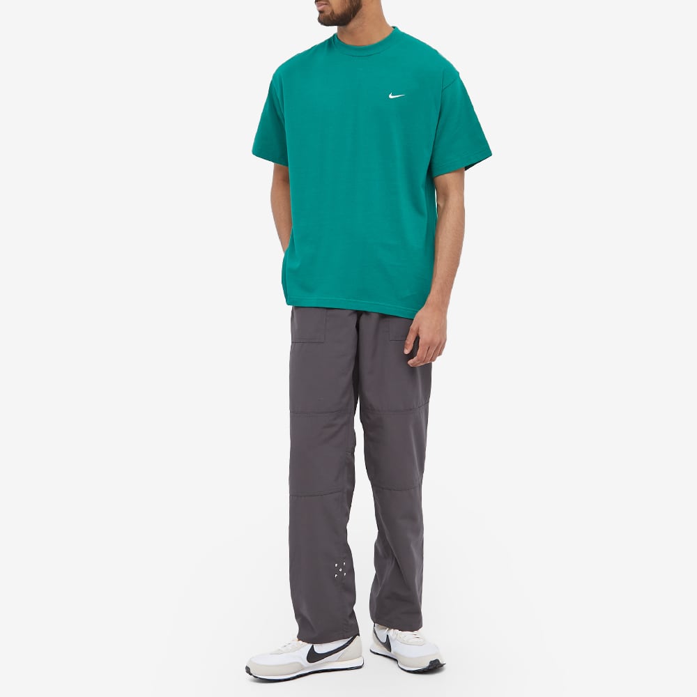 Men's Nike Solid Color Cotton Embroidered Logo Round Neck Short Sleeve Green T-Shirt CV0559-340
