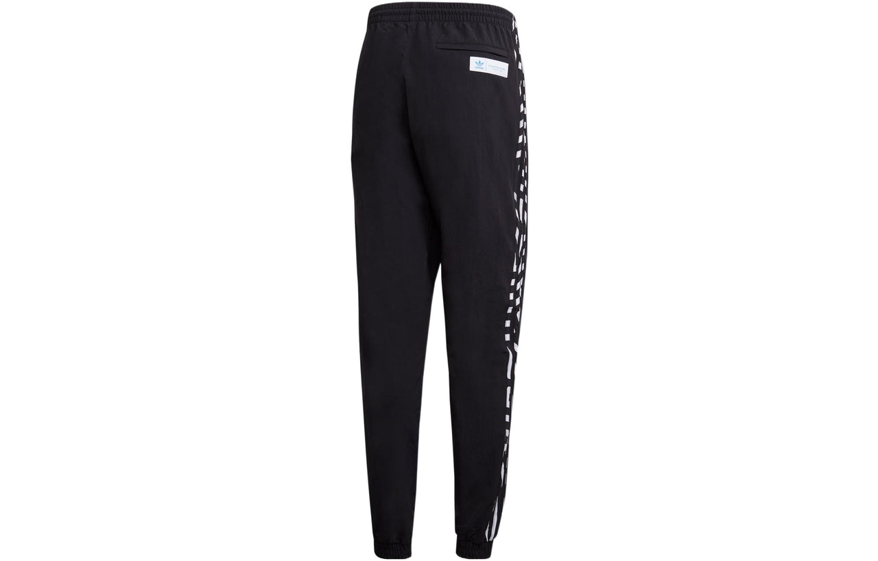 Men's adidas originals x Takahashi Riko Crossover Solid Color Sports Pants/Trousers/Joggers Black GJ6715
