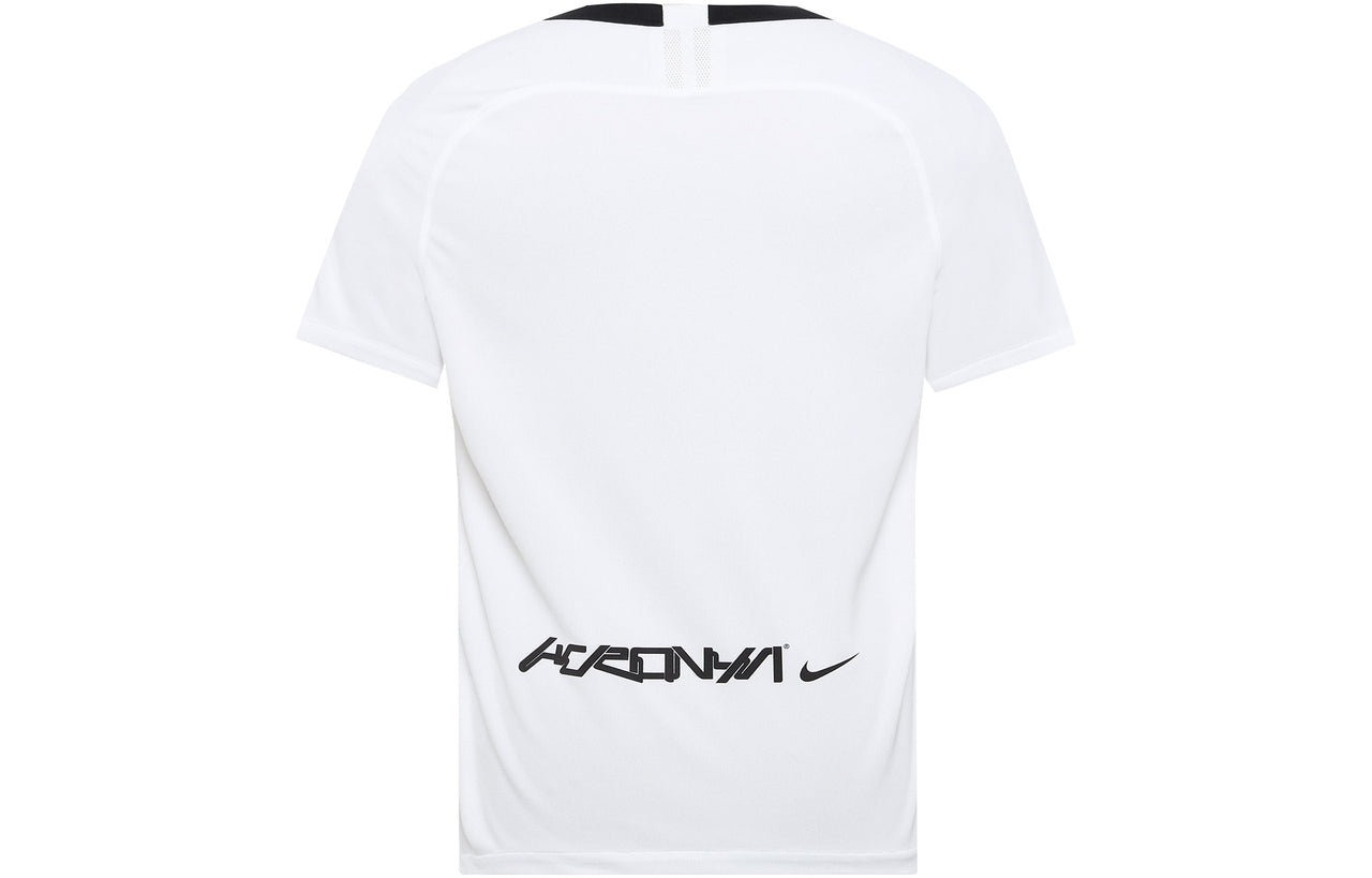 Nike x ACRONYM Crossover Fan Edition Printing Logo V neck Short Sleeve Asia Edition White DC8809-100