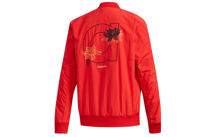 (WMNS) adidas neo JKT Casual Sports Jacket Red DZ7606