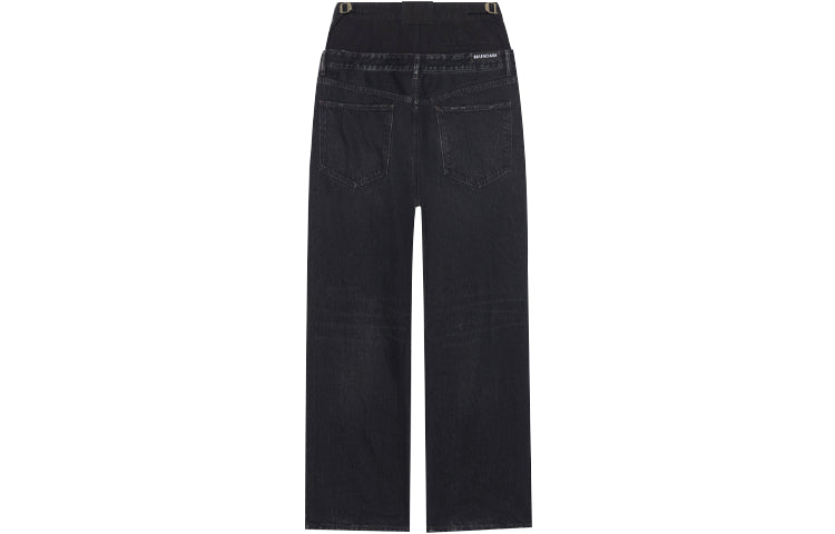 Balenciaga Double Waistband Pants 'Black' 661609TBP471055