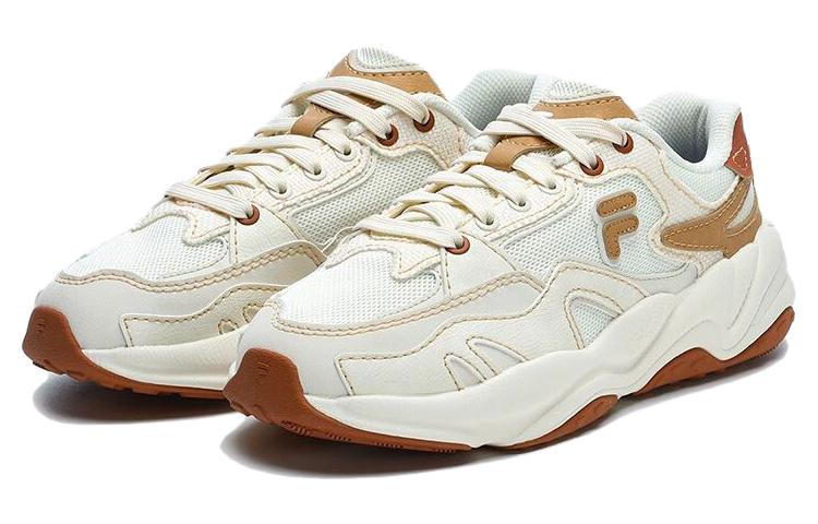 (WMNS) FILA FUSION FLASH Sneakers 'White Brown' T12W321101FWB