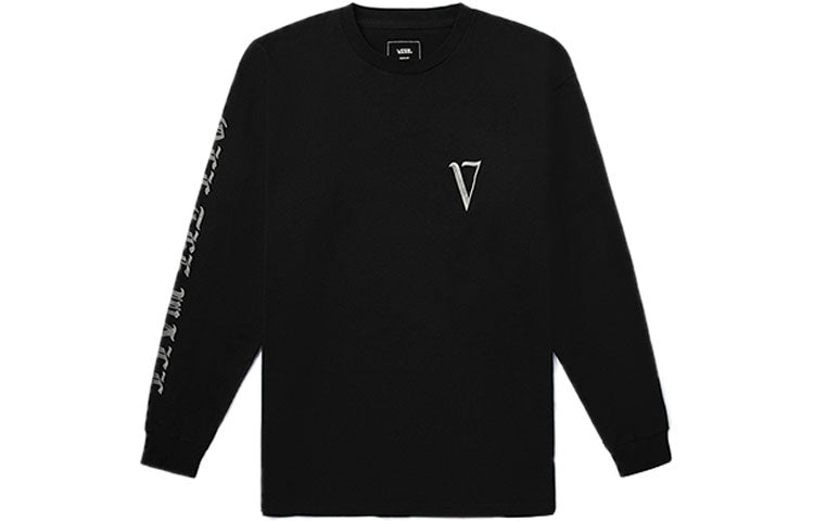 Vans Back Printing Casual Sports Couple Style Black VN0A4MUSBLK