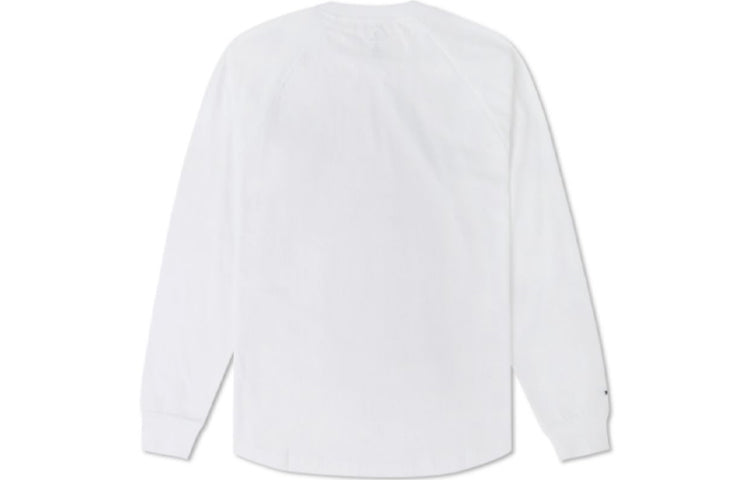 Converse Chain Stitch Long Sleeve Raglan T-Shirt 'White' 10024585-A01