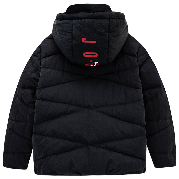 (PS) Air Jordan Puffer Jacket 'Black RED' JD2242004GS-001