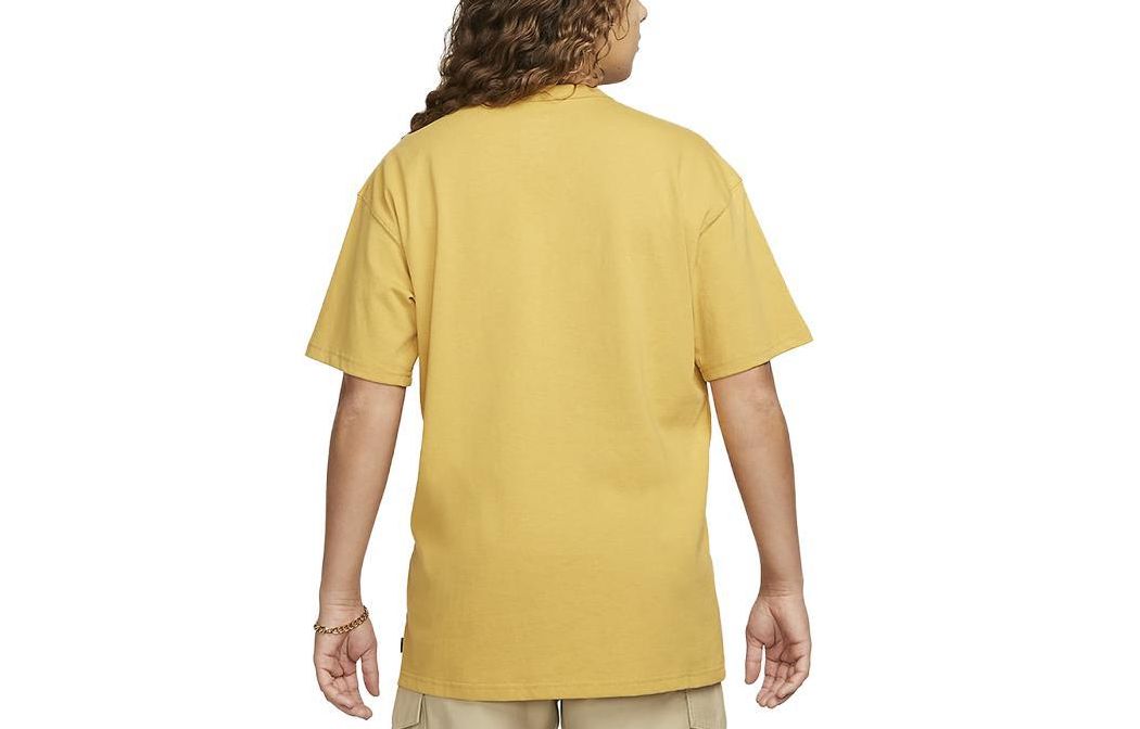 Nike Sportswear Premium Essentials Logo Round Neck Short Sleeve 'Yellow' DO7393-725