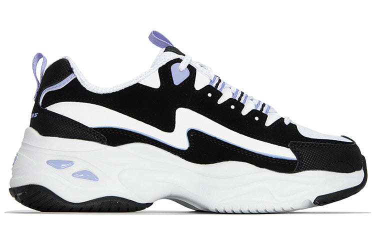 (WMNS) Skechers D'LITES 4.0 'Black Purple' 896138-BKLV