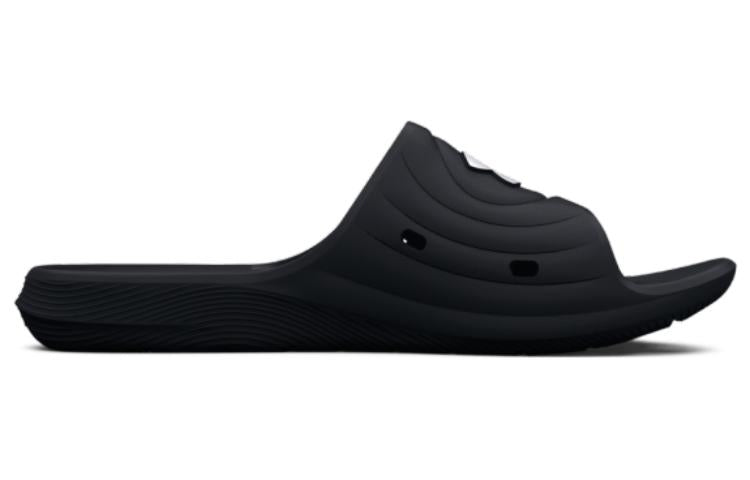 (WMNS) Under Armour Locker 4 Slide 'Black White' 3027013-001