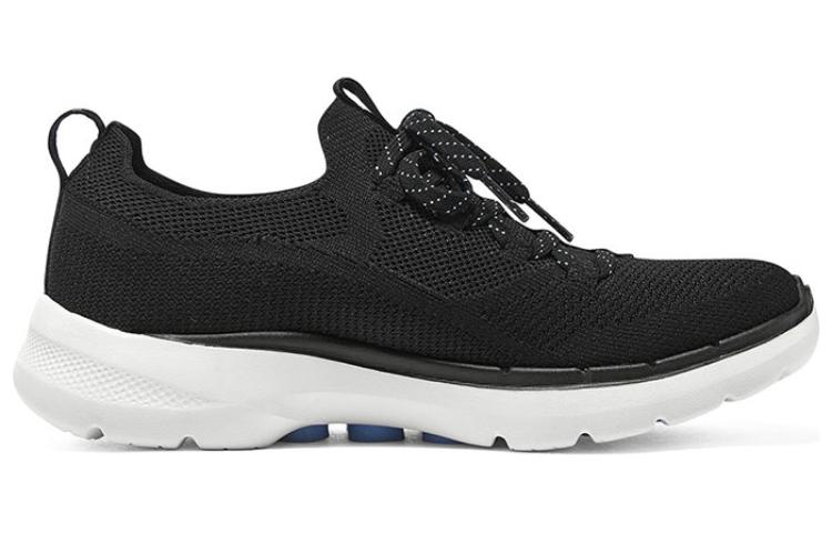 (WMNS) Skechers Go Walk 6 'Black Light Blue' 124620-BKLB