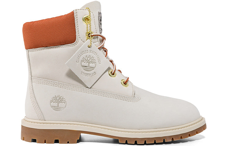 (WMNS) Timberland Heritage 6 Inch Waterproof Boots 'White Nubuck' A5RVCW