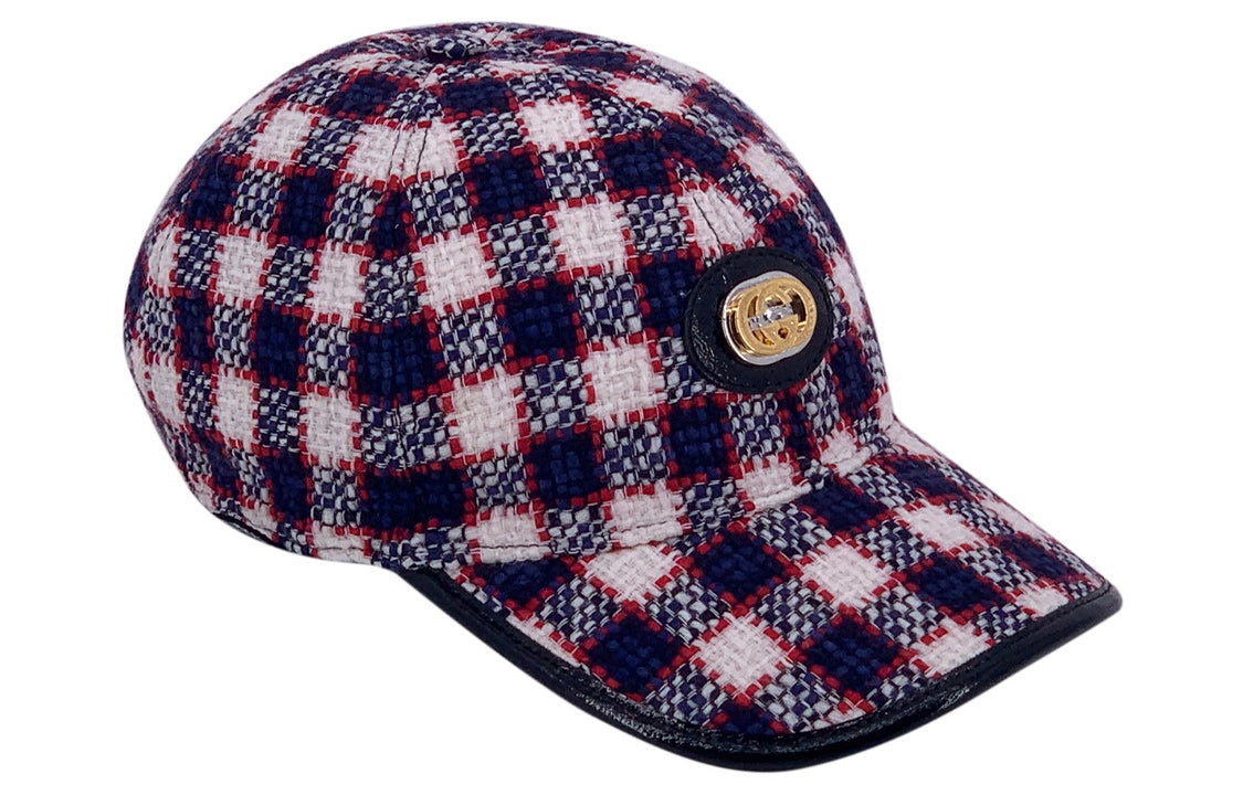 Gucci Tweed Baseball Hat 'Blue' 577822-3HH26-9060