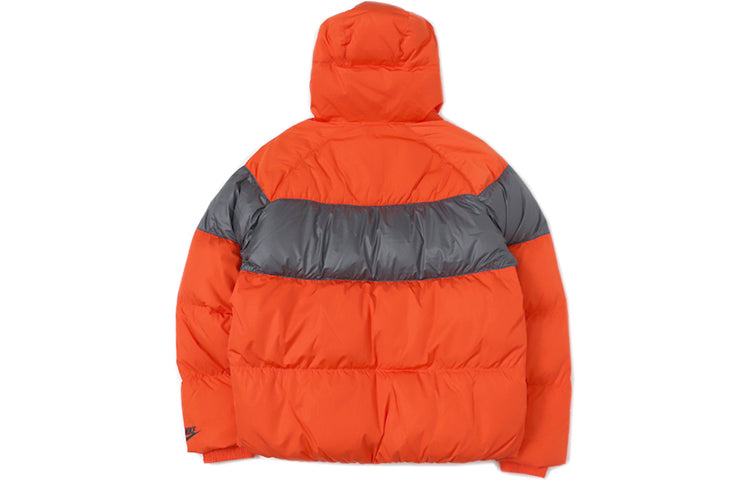 Nike Men's Sportswear Hat Down Jacket Orange BV4720-891