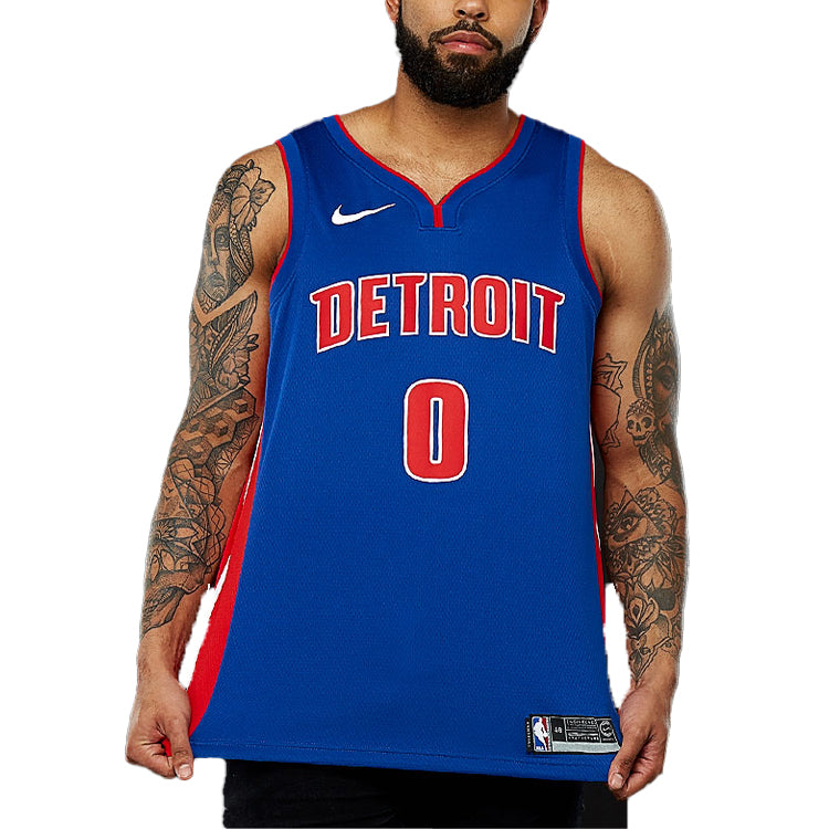 Nike NBA Basketball Jersey SW Fan Edition Detroit Pistons Away Blue 864473-495