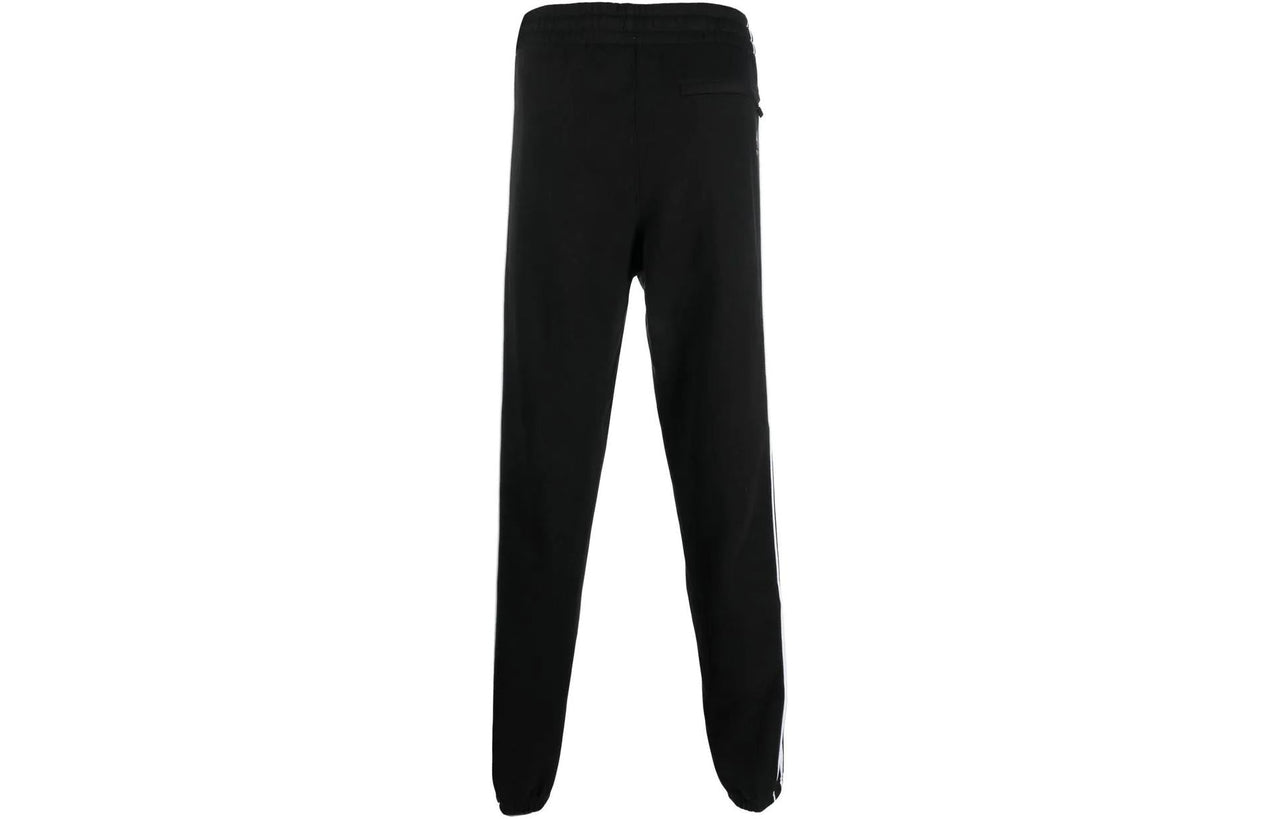 Men's adidas originals Logo Printing Pattern Drawstring Elastic Waistband Bundle Feet Sports Pants/Trousers/Joggers Black HK7319