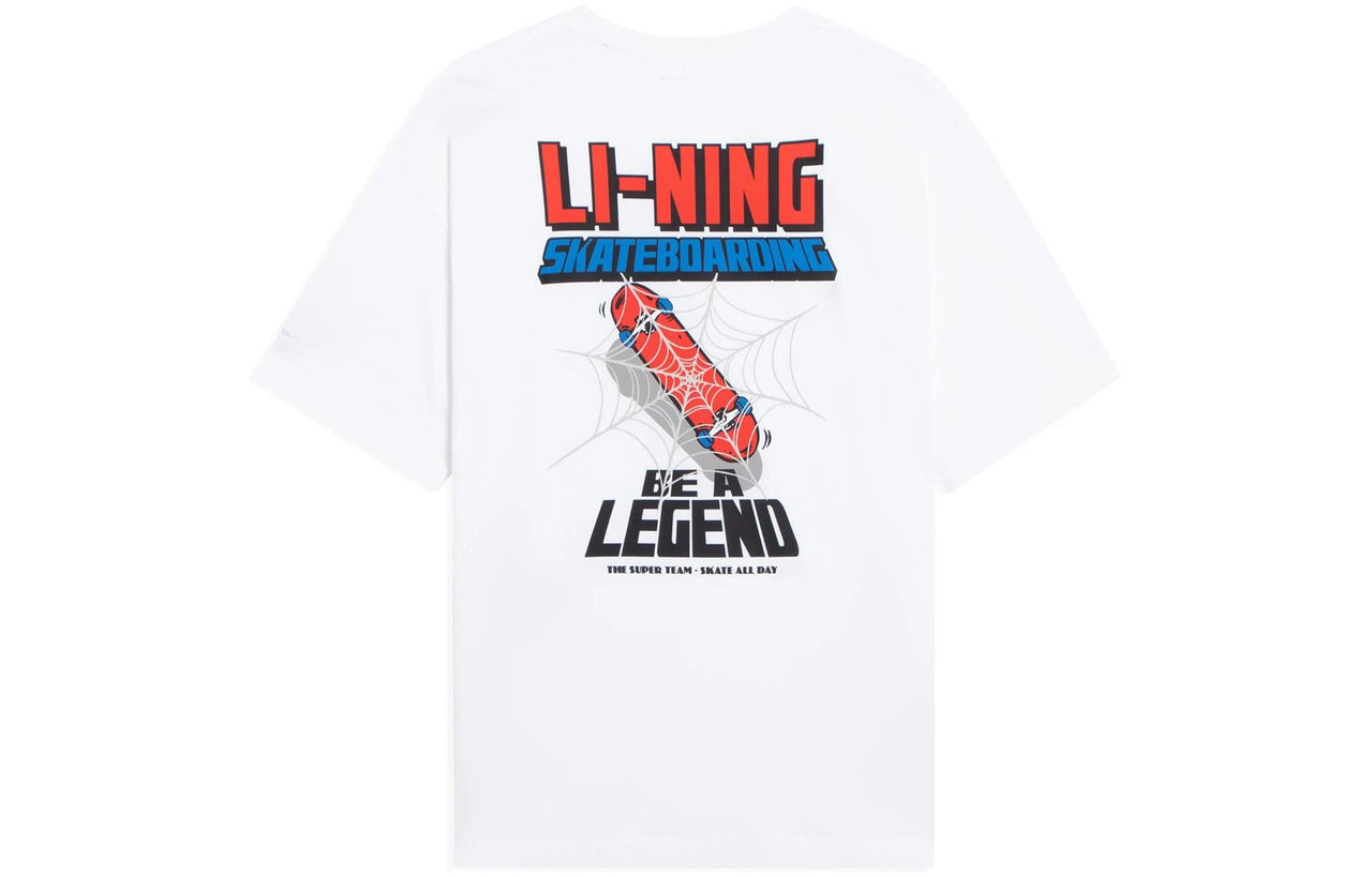 Li-Ning x MARVEL Spider Man Graphic T-shirt 'White' AHSSB91-3