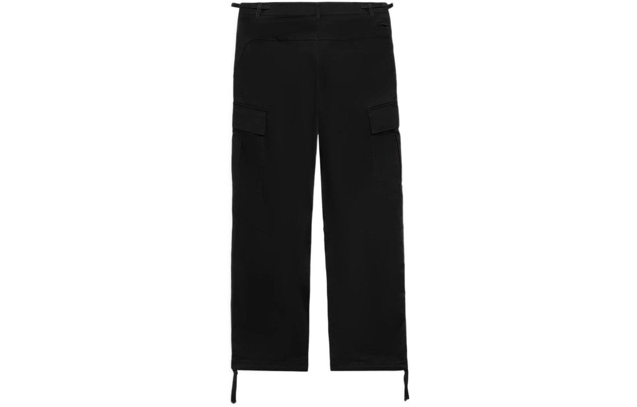 Li-Ning Skateboarding Graphic Cargo Pants 'Black' AKXS153-5
