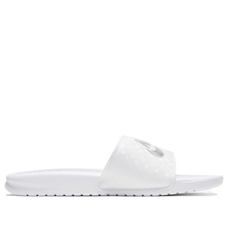 (WMNS) Nike Benassi JDI 'White Silver' 343881-102