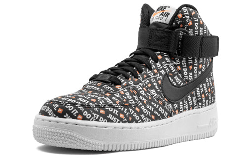 (WMNS) Nike Air Force 1 High 'Just Do It Black Orange' AO5138-001