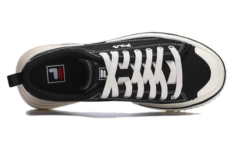 (WMNS) FILA Canvas Low Skate Shoes 'Black White' F12M322305FBK