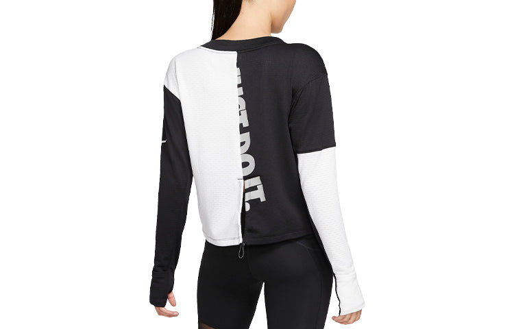 (WMNS) Nike Therma Icon Clash Athleisure Casual Sports Round Neck Long Sleeves Knit Black Hoodie CJ8065-010